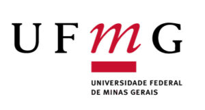 Logo of Universidade Federal De Minas Gerais. Black letters, except for the M in UFMG, which is red.